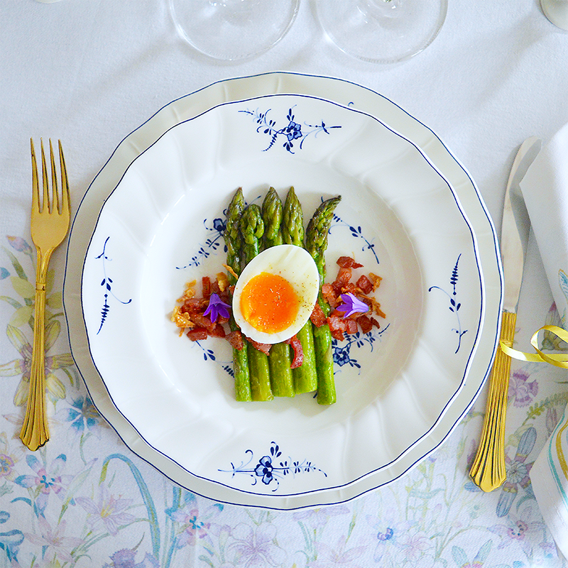 Green Asparagus, Bacon & Egg
