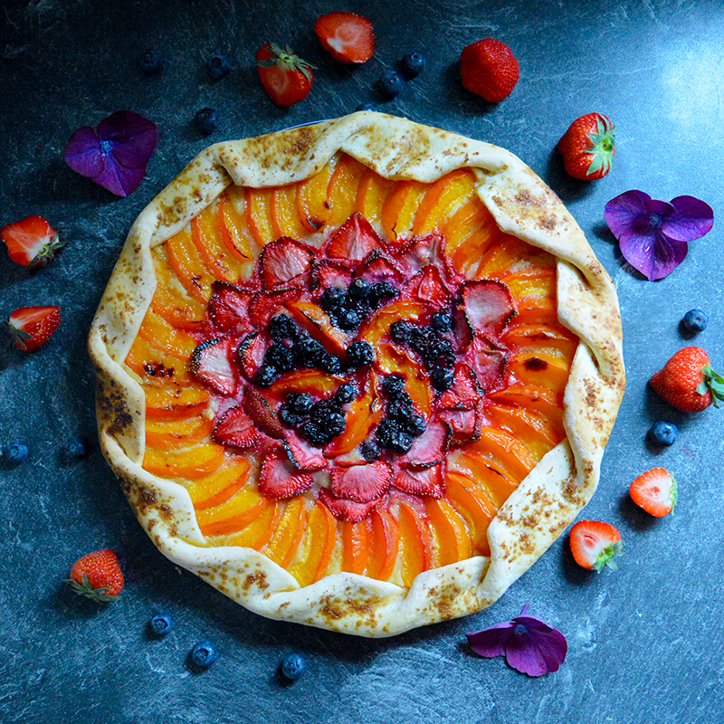 Strawberry Apricot Galette