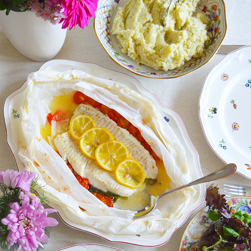 Бяла Риба "en papillote"